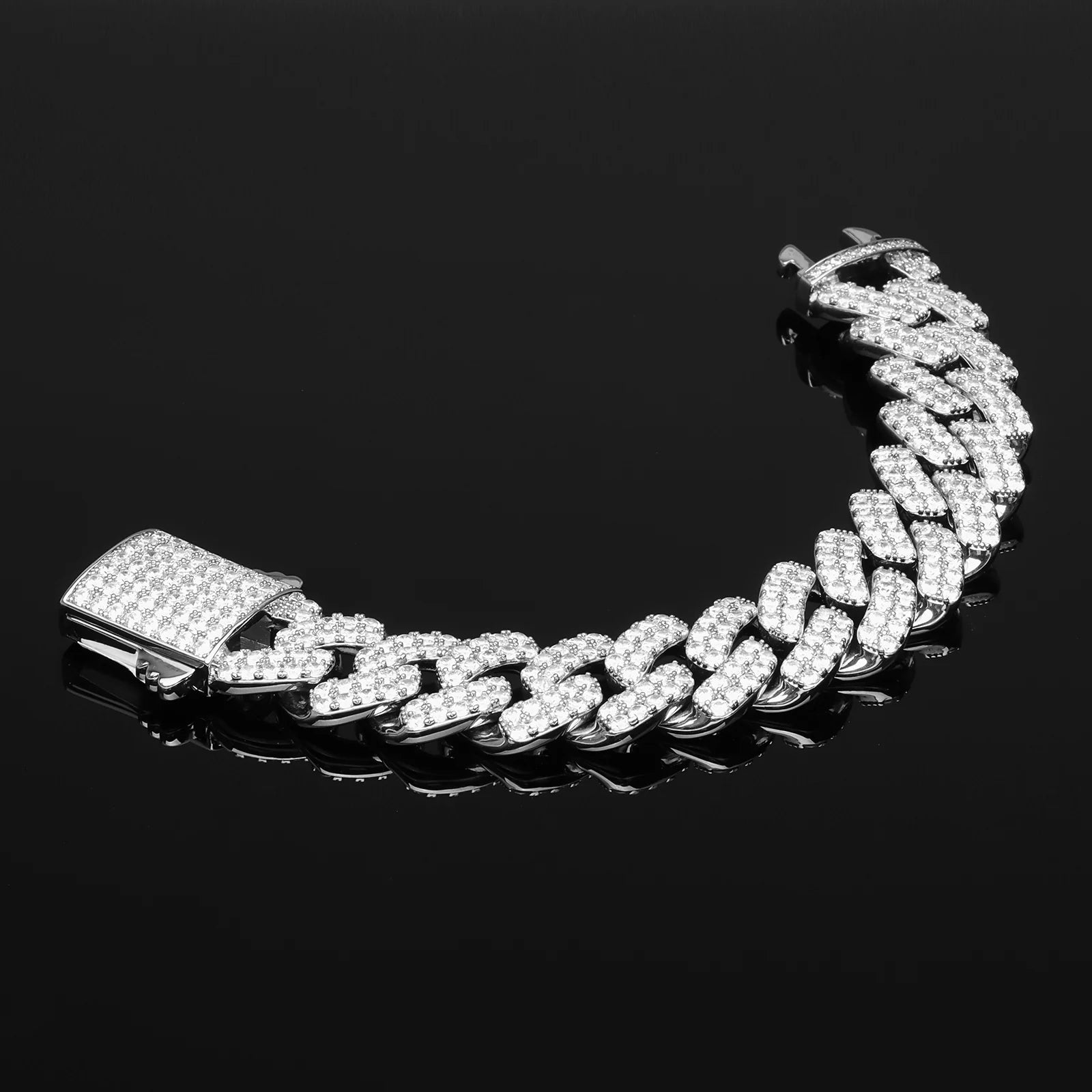 20mm Extra Wide Rounded Corner Cuban Bracelet