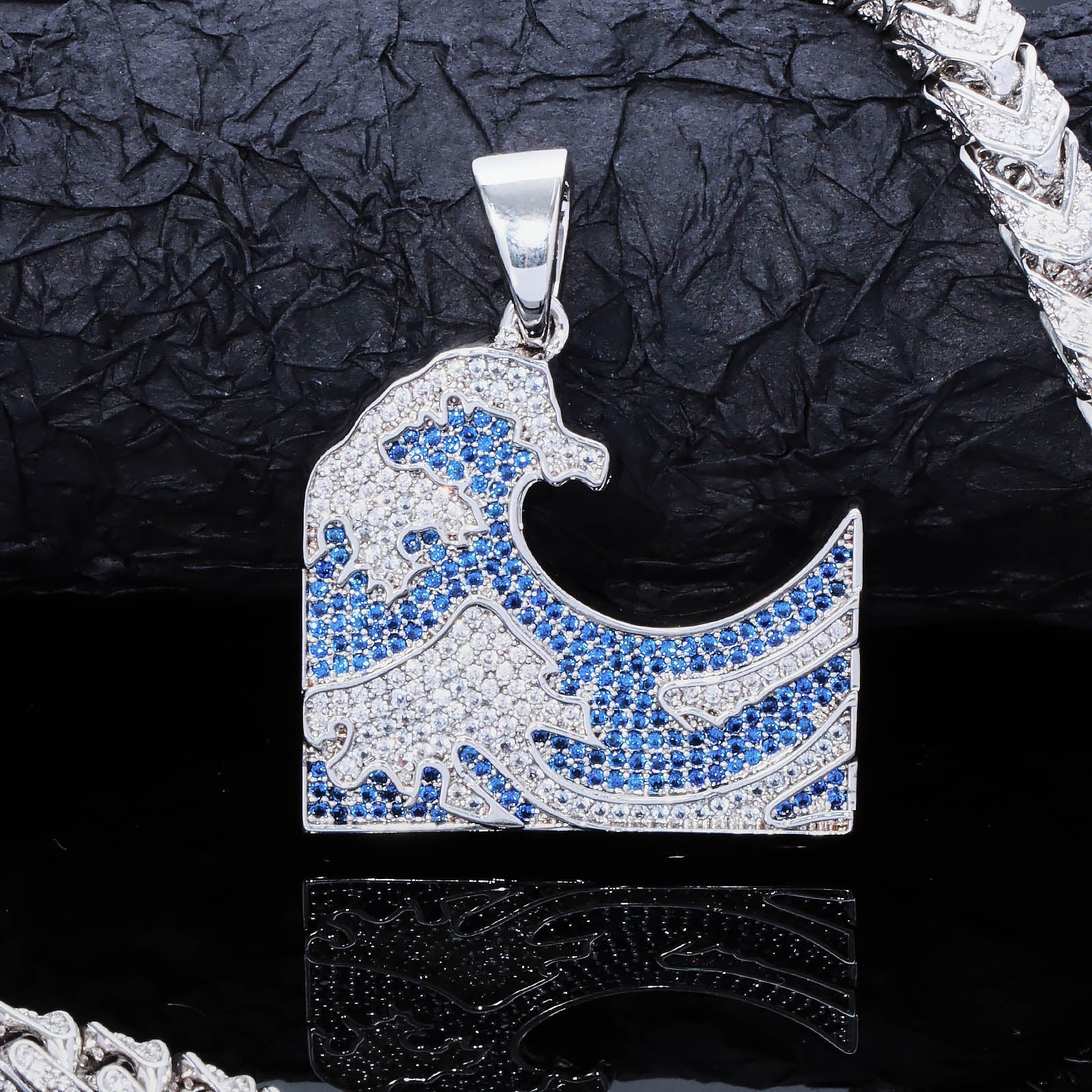 Blue Sea Wave Pendant
