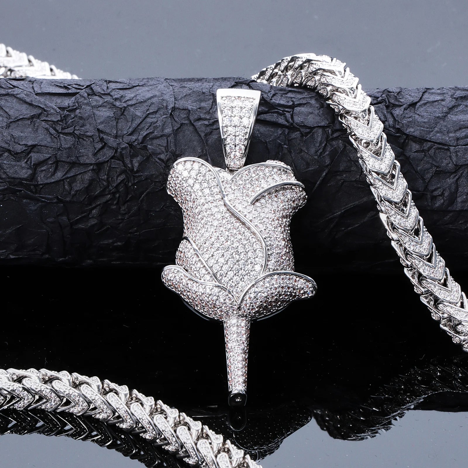 A Rose Emoji Pendant