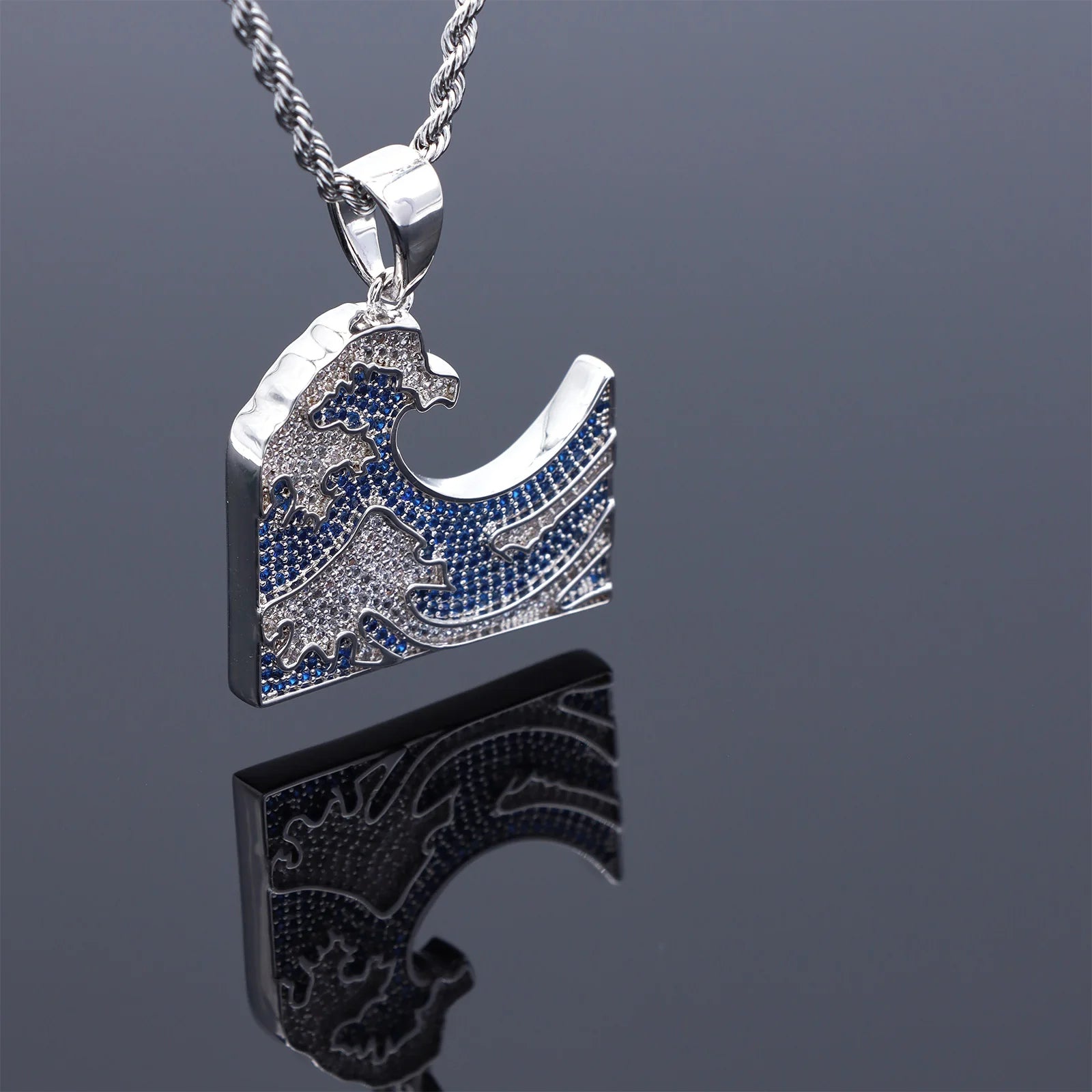 Blue Sea Wave Pendant