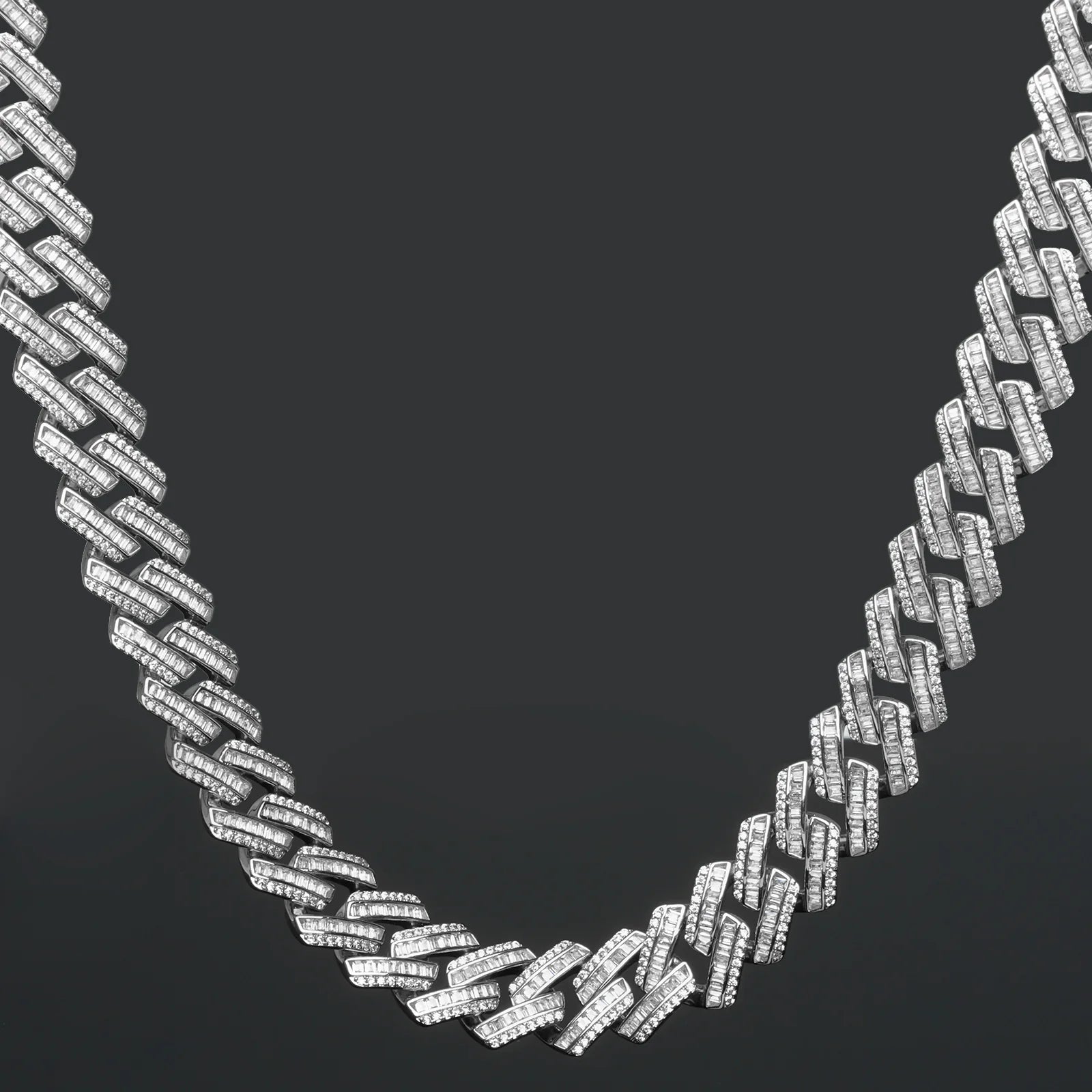 16mm Vintage Rectangular Cut Cuban Chain