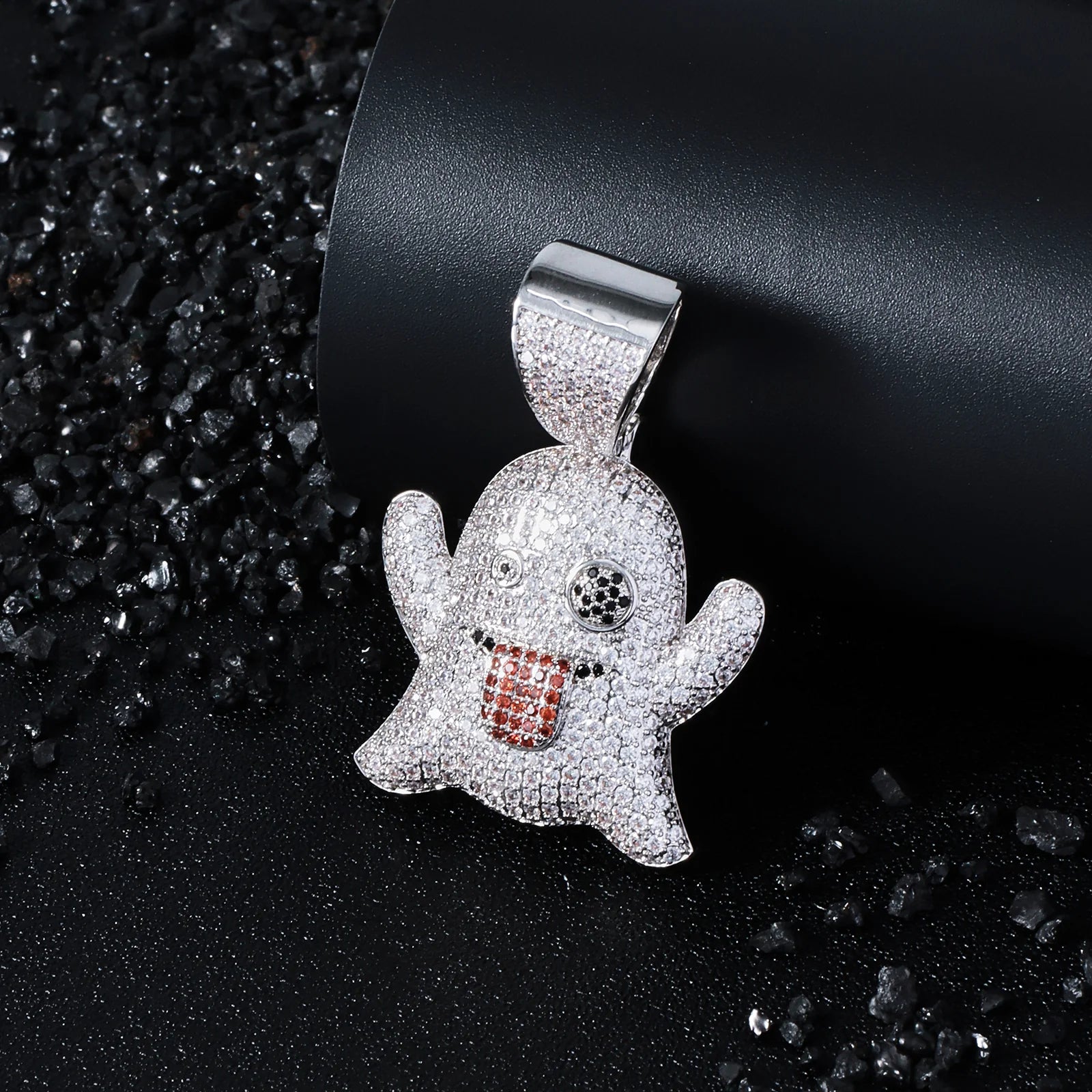 Tongue Out Ghost Small Pendant