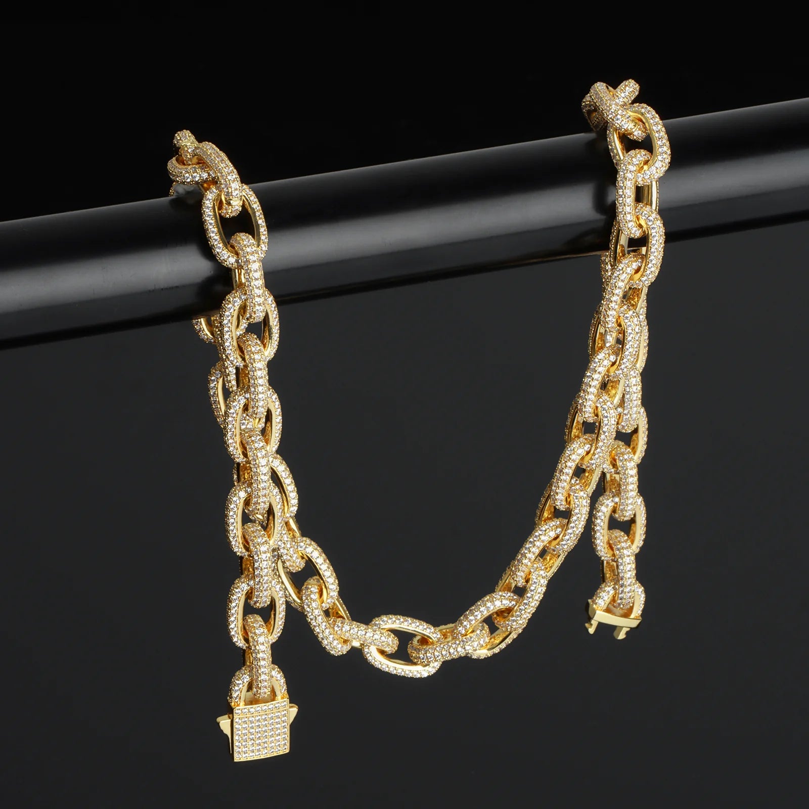 10mm O Cross Cuban Chain