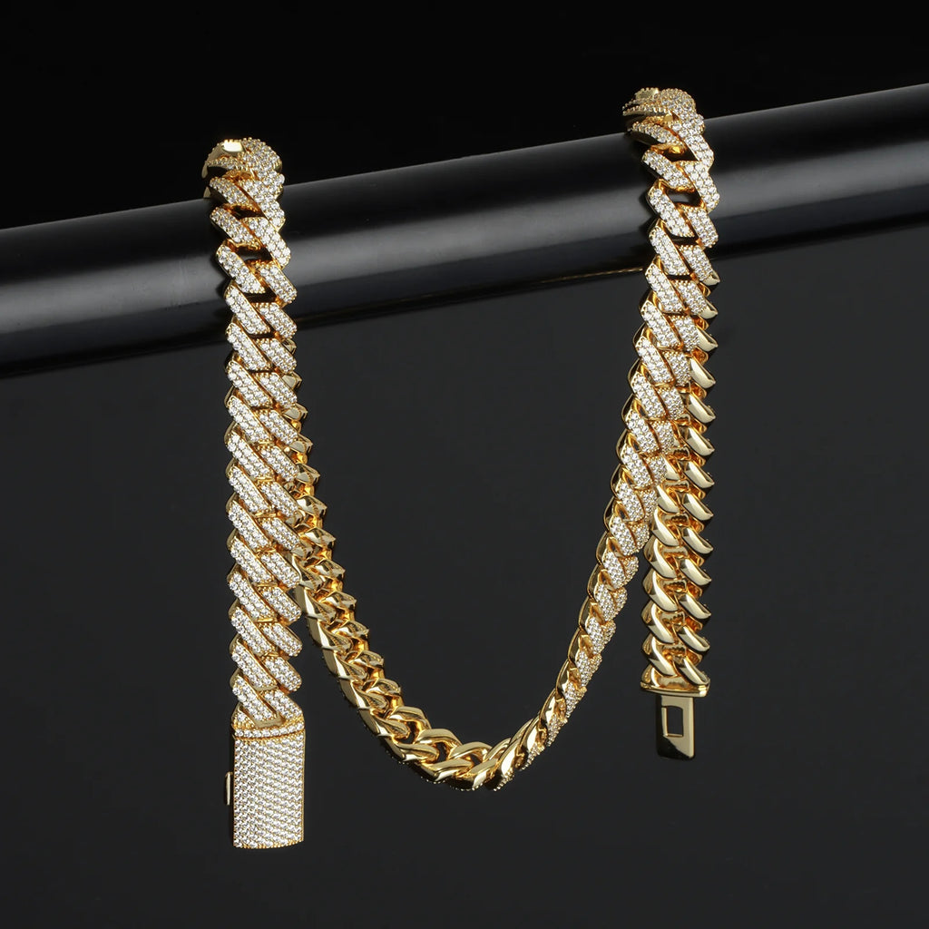 12mm Classic Trapezoidal Cuban Chain