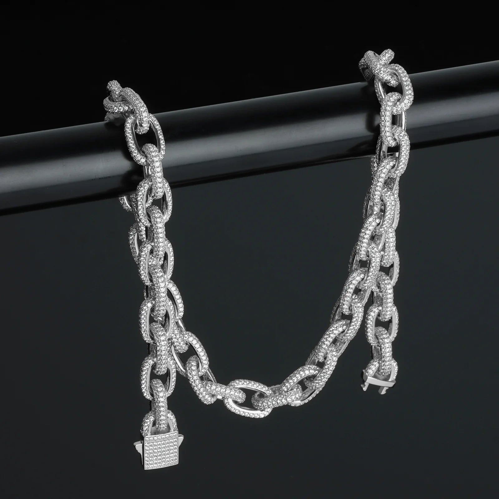 10mm O Cross Cuban Chain