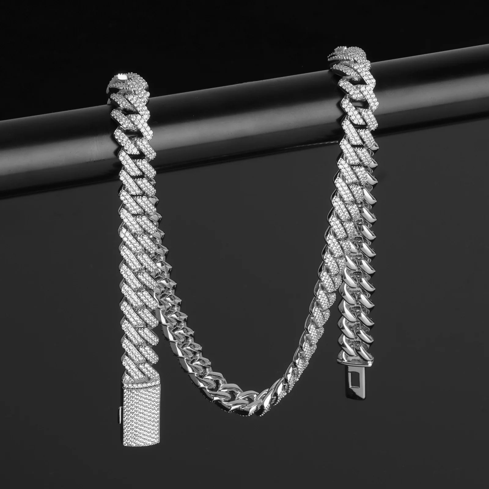 12mm Classic Trapezoidal Cuban Chain