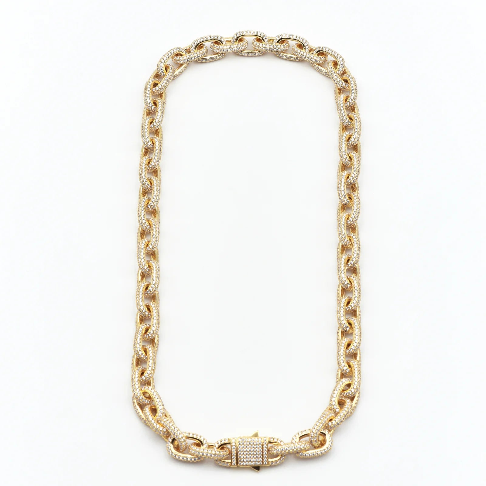 10mm O Cross Cuban Chain