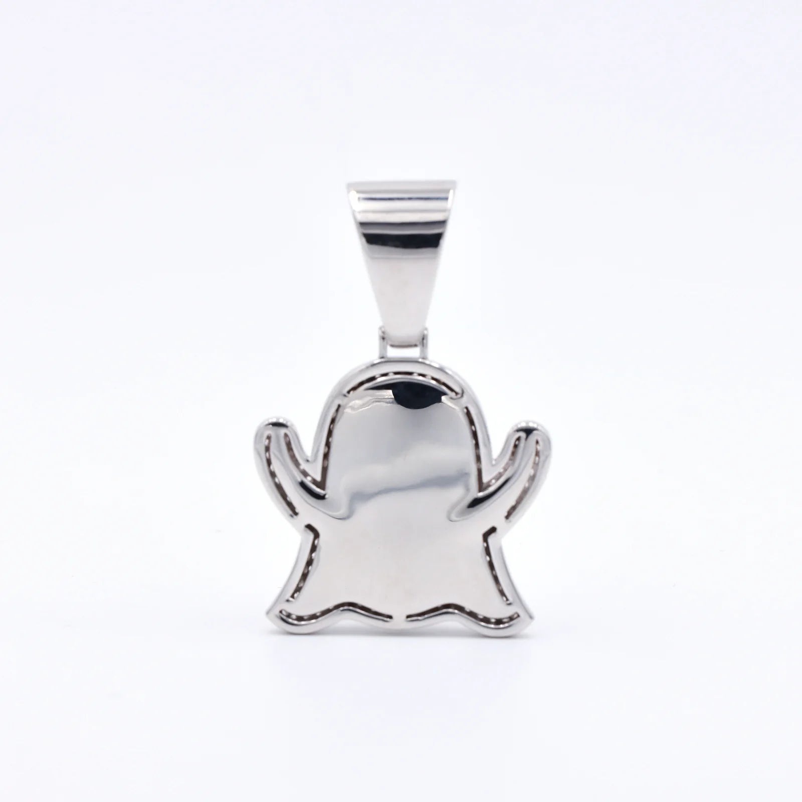 Tongue Out Ghost Small Pendant