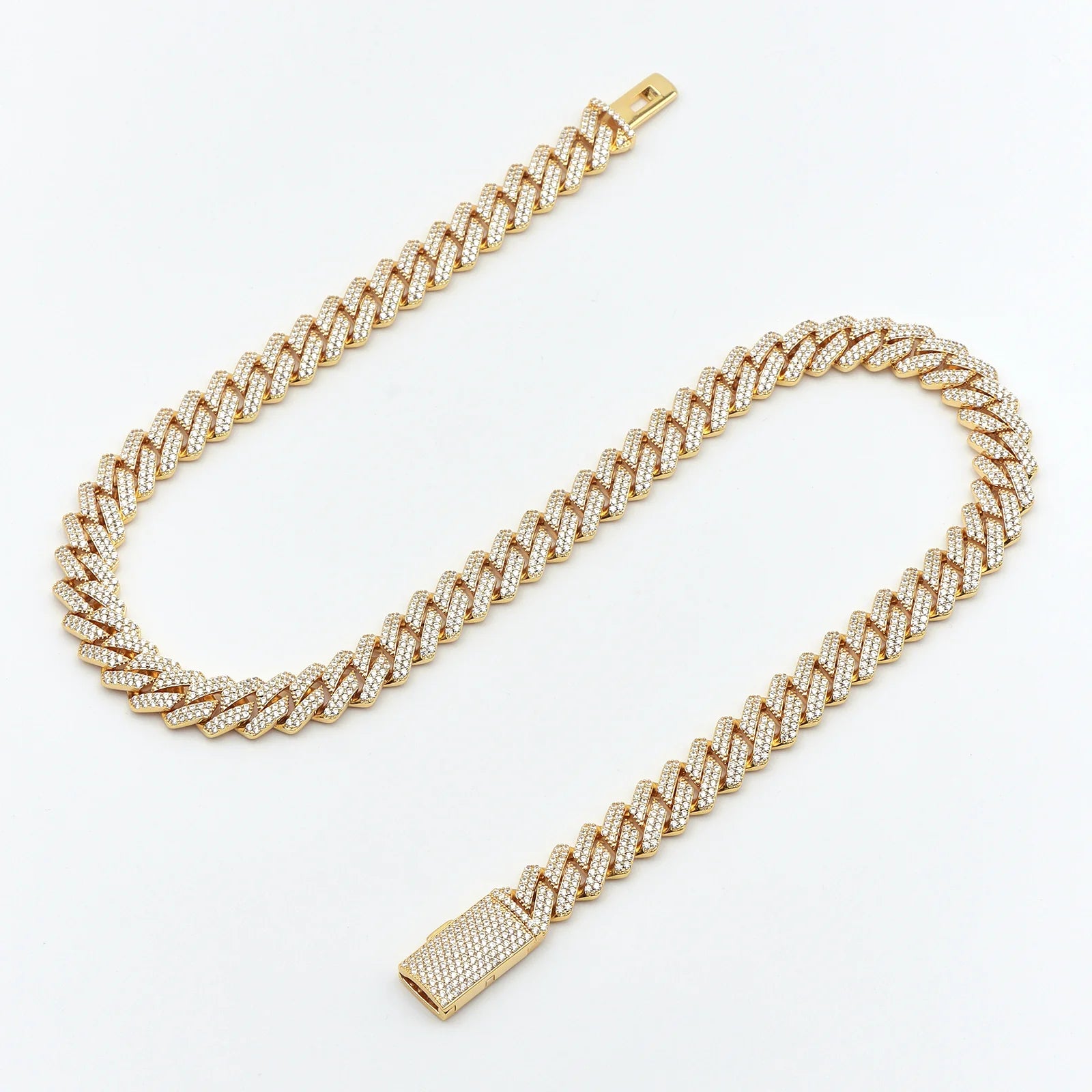 12mm Classic Trapezoidal Cuban Chain