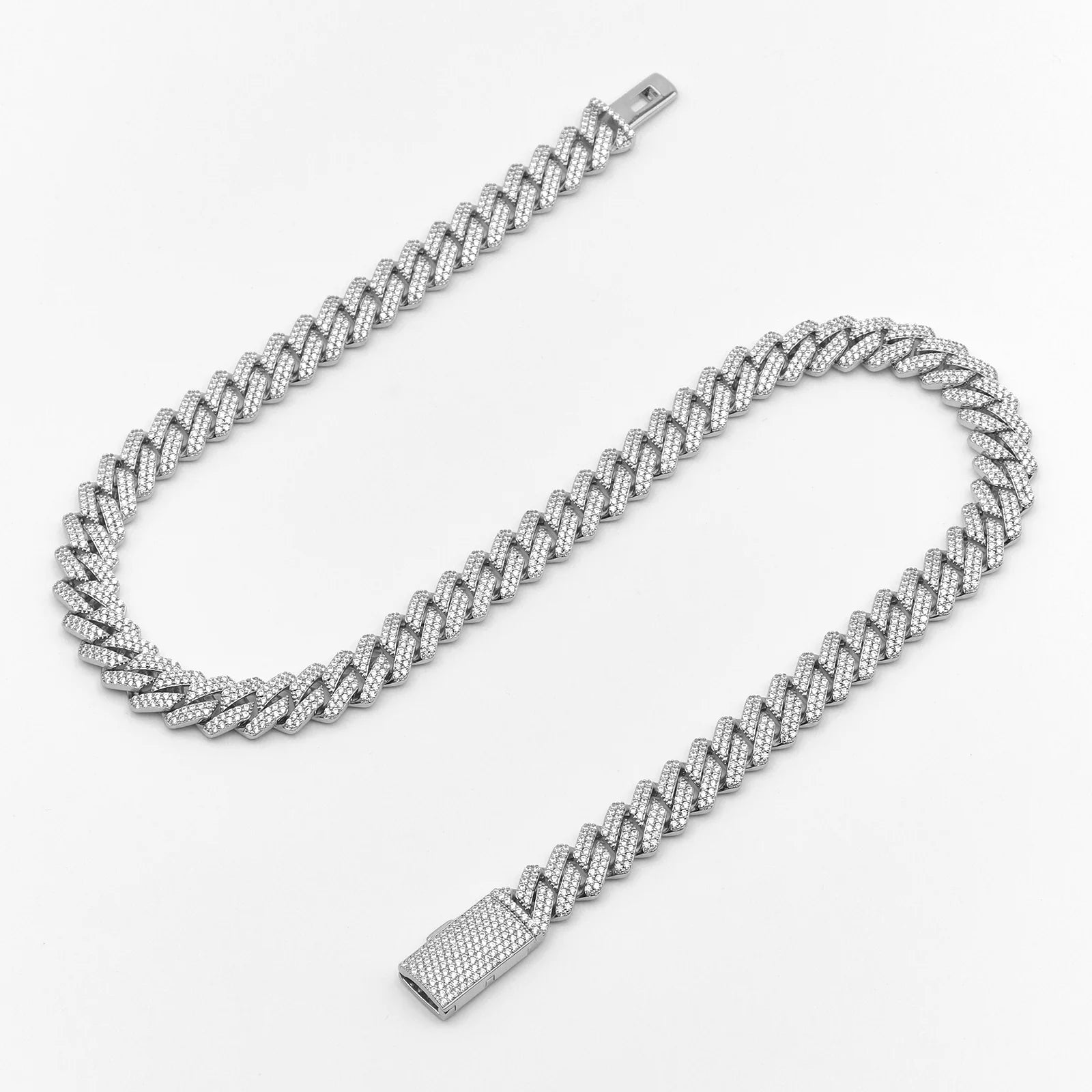 12mm Classic Trapezoidal Cuban Chain