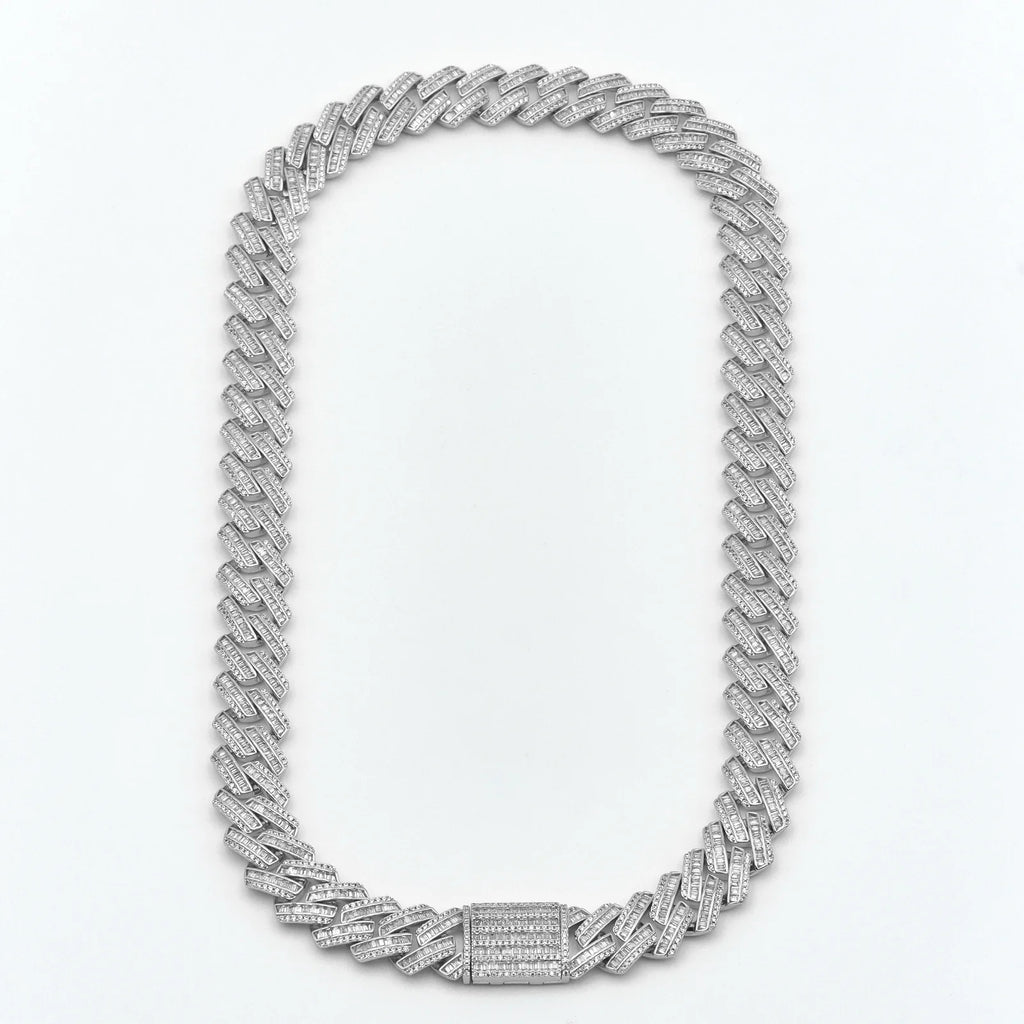 16mm Vintage Rectangular Cut Cuban Chain