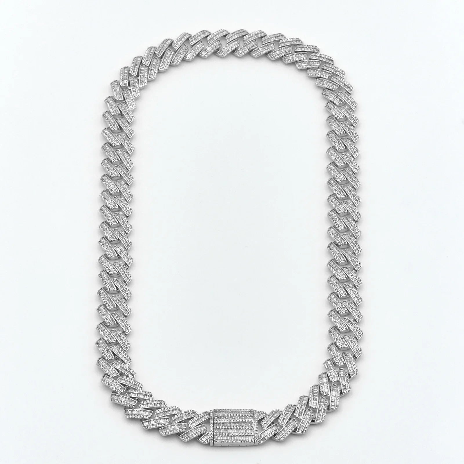 16mm Vintage Rectangular Cut Cuban Chain