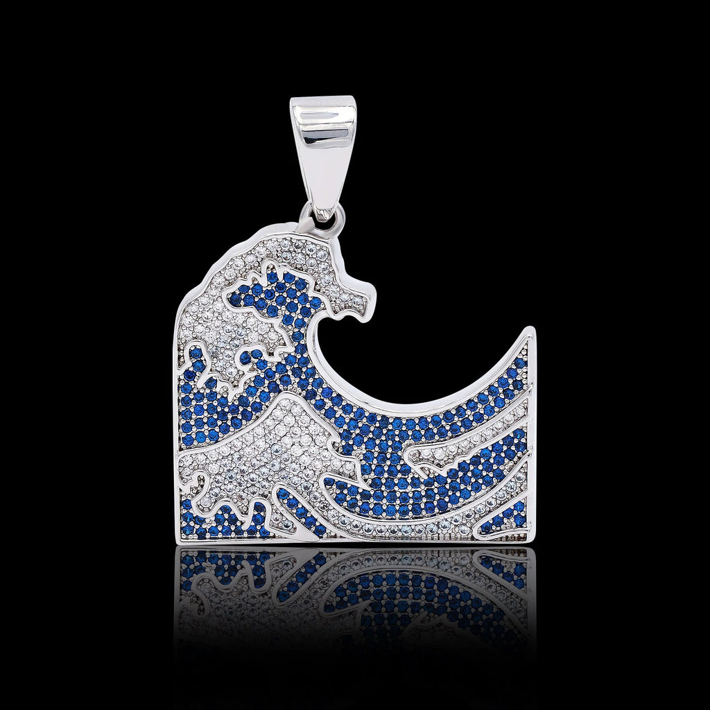 Blue Sea Wave Pendant
