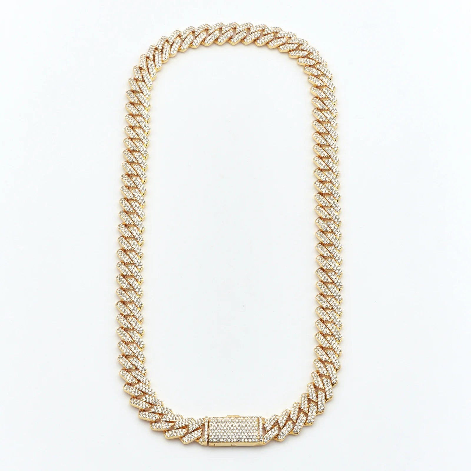 12mm Classic Trapezoidal Cuban Chain