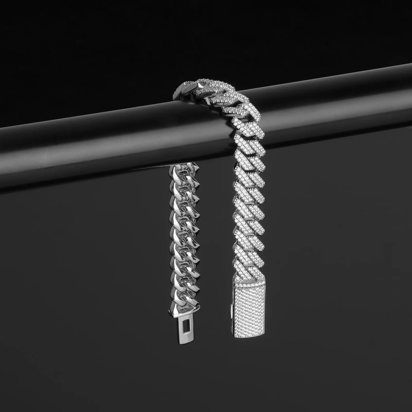 12mm Classic Trapezoidal Cuban Bracelet