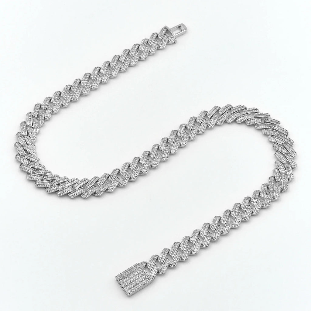16mm Vintage Rectangular Cut Cuban Chain