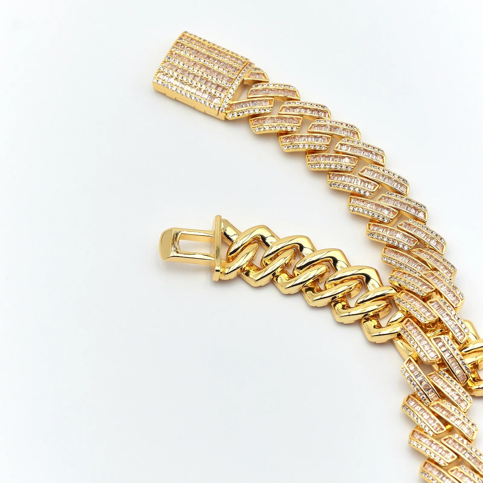 16mm Vintage Rectangular Cut Cuban Chain