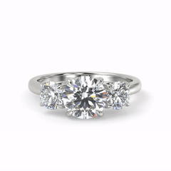 Timelessness Three-Stone Lab Grown Diamond Ring