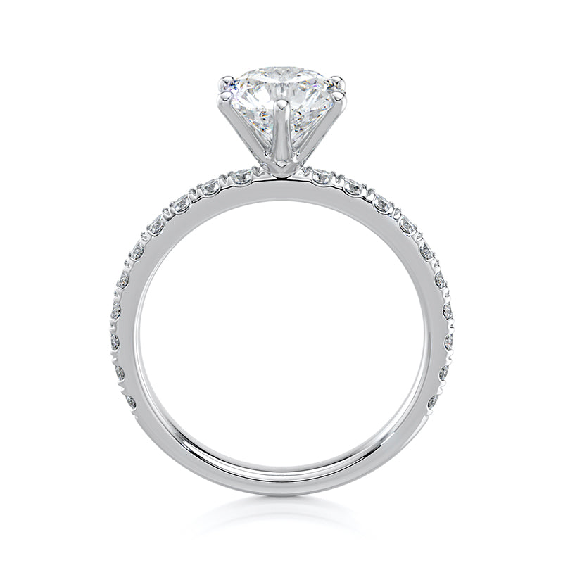 The Ring of Light of the Stars Lab Grown Diamond Halo 0.5 CTW Ring