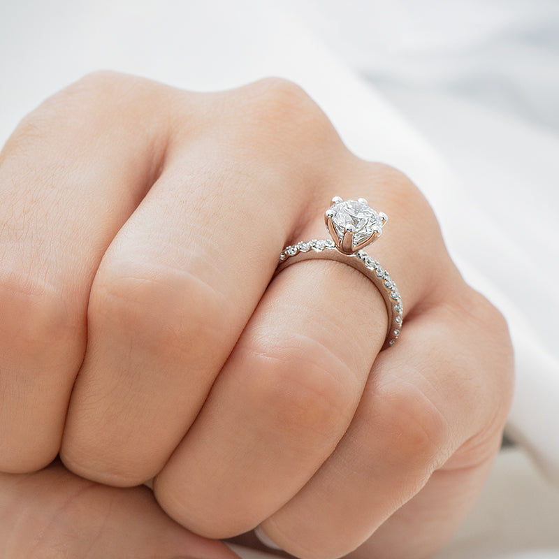 The Ring of Light of the Stars Lab Grown Diamond Halo 0.5 CTW Ring