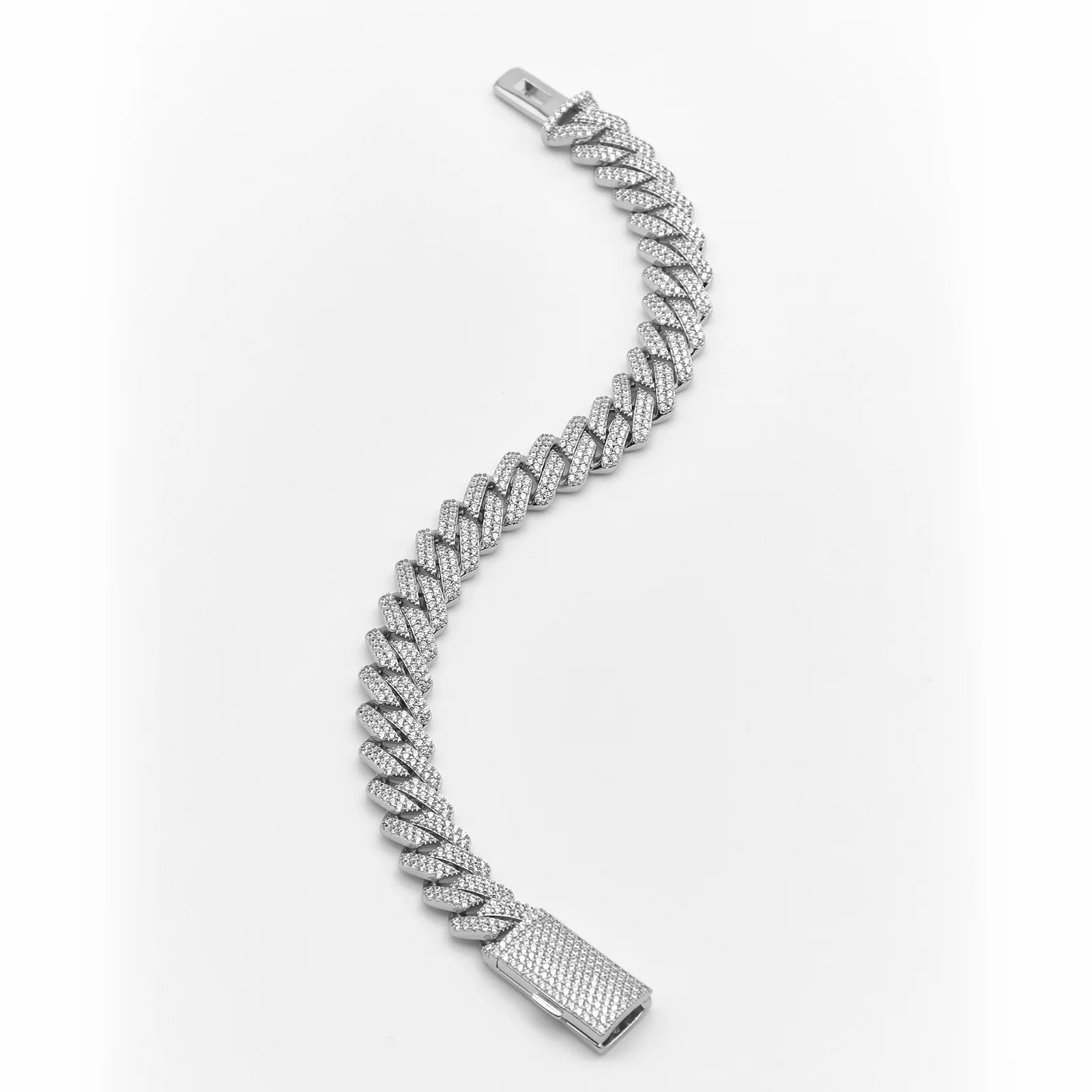 12mm Classic Trapezoidal Cuban Bracelet
