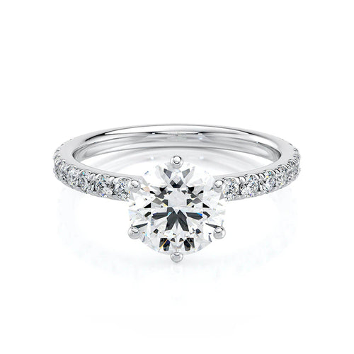 The Ring of Light of the Stars Lab Grown Diamond Halo 0.5 CTW Ring