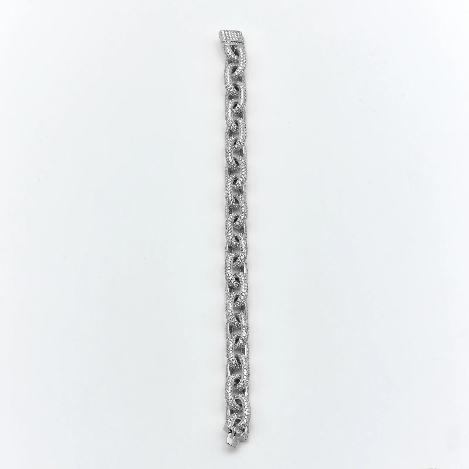 10mm O Cross Chain Cuban Bracelet