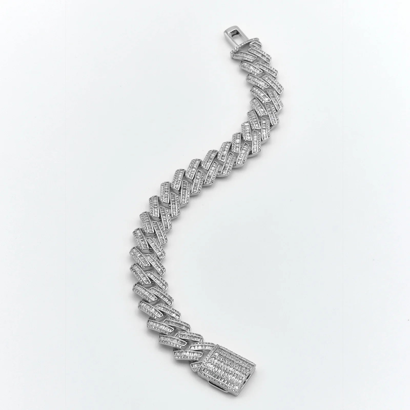 16mm Vintage Rectangular Cut Cuban Bracelet