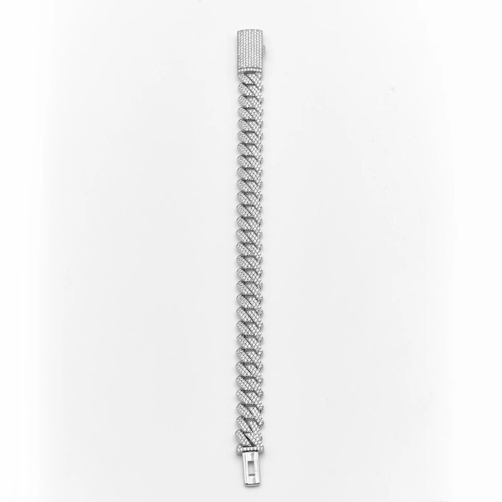 12mm Classic Trapezoidal Cuban Bracelet