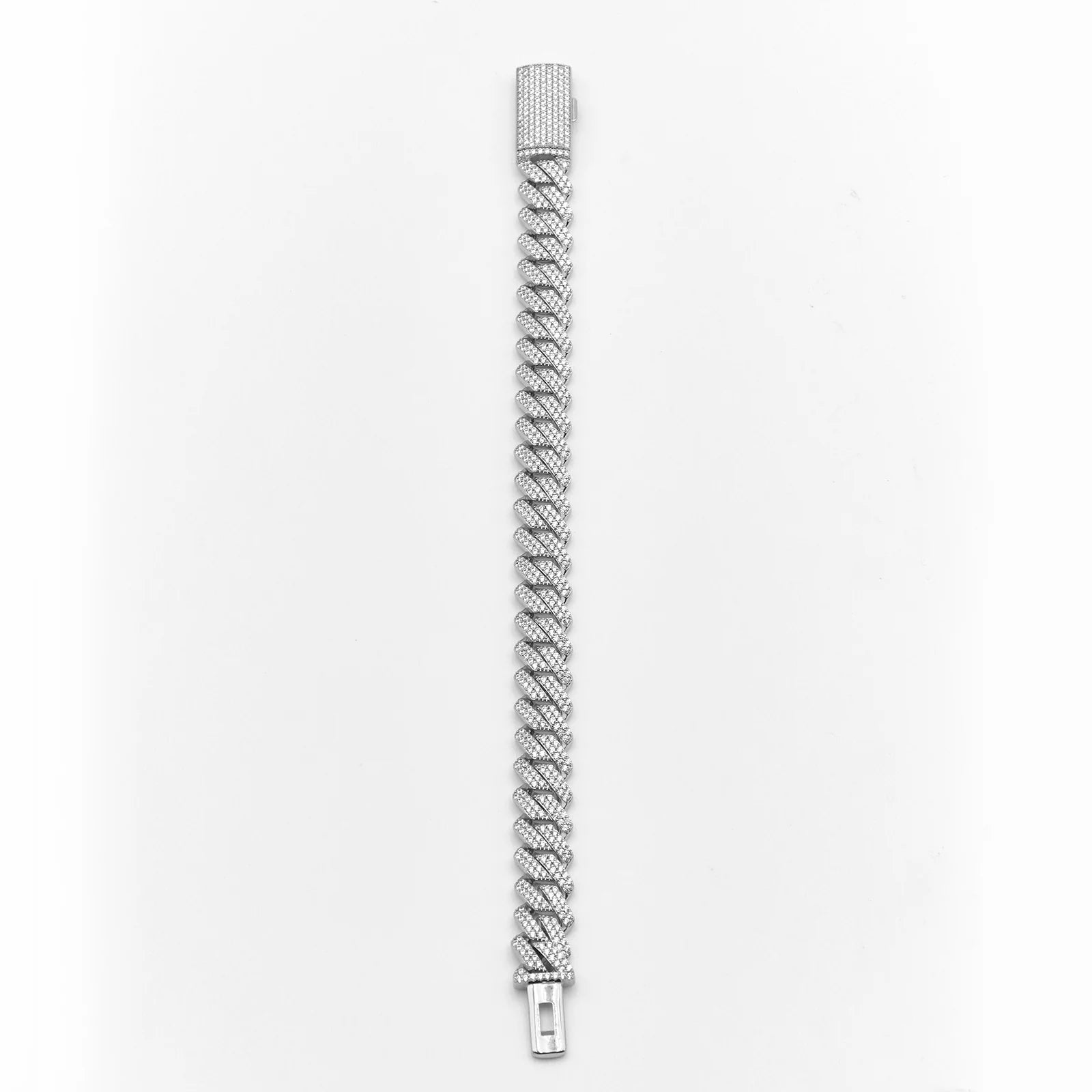 12mm Classic Trapezoidal Cuban Bracelet