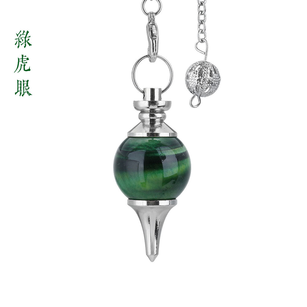 Planet | Natural crystal round bead cone-shaped spiritual ornament