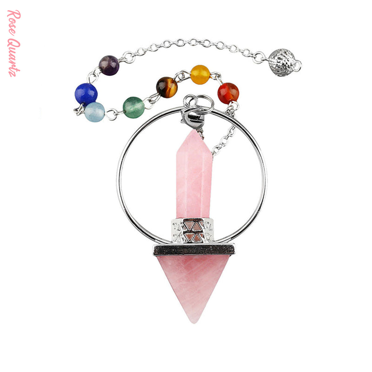 Chakra｜Pyramid Single Tip Crystal Pendulum