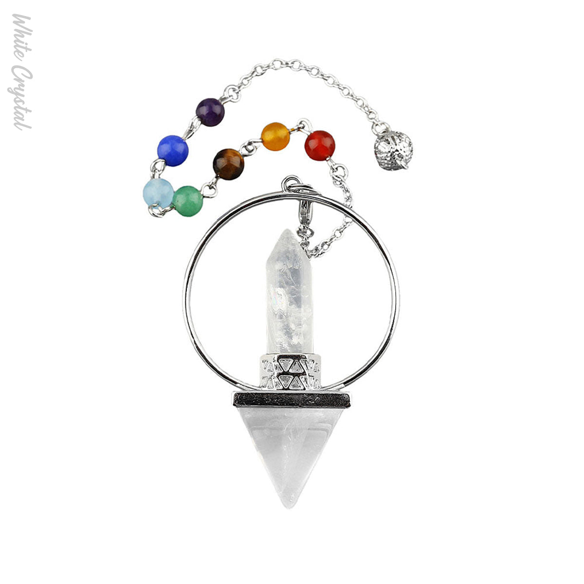 Chakra｜Pyramid Single Tip Crystal Pendulum