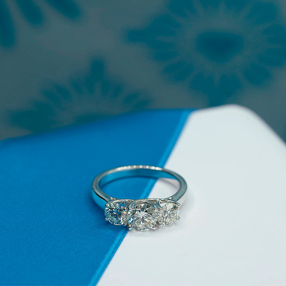Timelessness Three-Stone Lab Grown Diamond Ring
