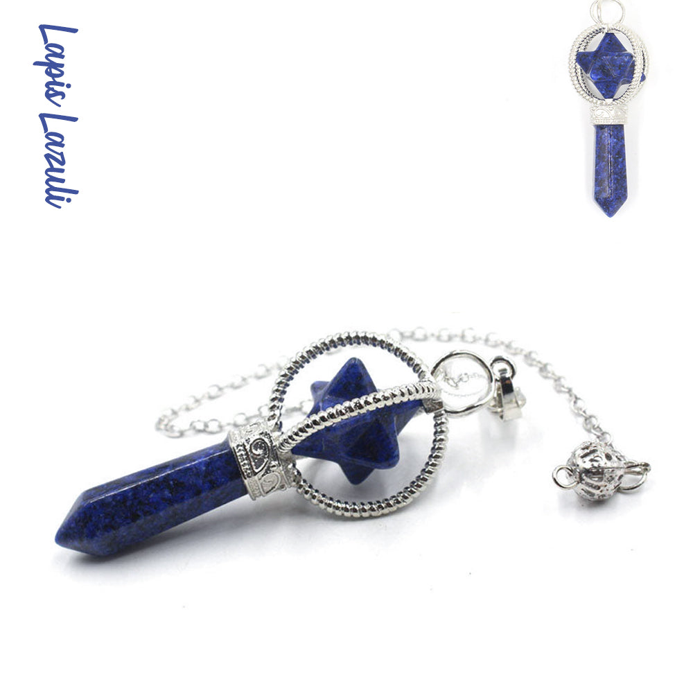 Melkaba｜Eight-Pointed Star Prism Crystal Pendulum