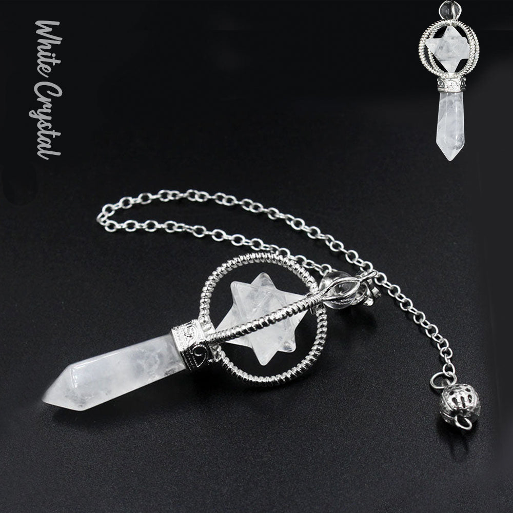 Melkaba｜Eight-Pointed Star Prism Crystal Pendulum